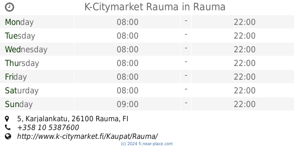 ? Prisma Rauma Rauma opening times, 4, Porintie, tel. +358 2 8330400