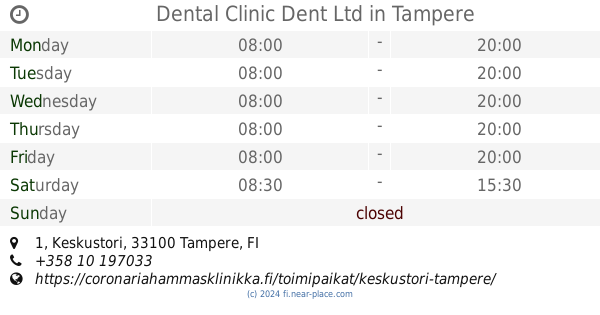 Point of interest nearby Suomen Terveystalo Oy opening times, contacts