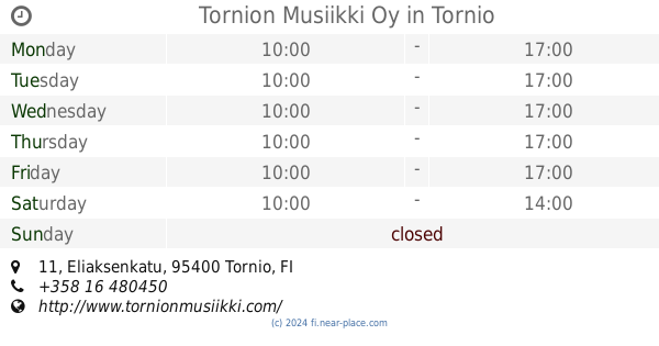 ? PENTIK Tornio Outlet Tornio opening times, 10, Länsiranta, tel. +358 40  0215814