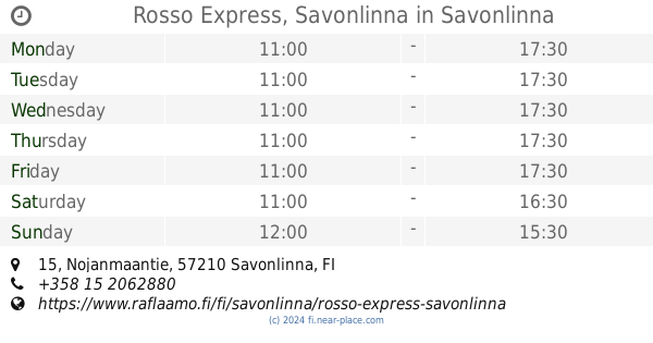 Food nearby Prisma Savonlinna opening times, contacts