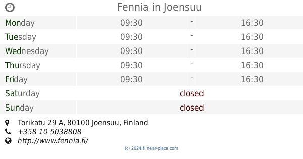 ? Meklaritalo Pohjola Oy Joensuu opening times, 26, Rantakatu, tel. +358  40 4198873