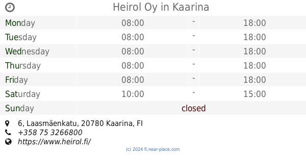 Store nearby Motonet opening times, contacts