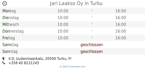 ? Marimekko Turku Turku öffnungszeiten, tel. +358 44 7652676