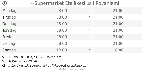 ? Hesburger Rovaniemi Prisma Rovaniemi åbningstider, 2, Teollisuustie,  tel. +358 16 3305500